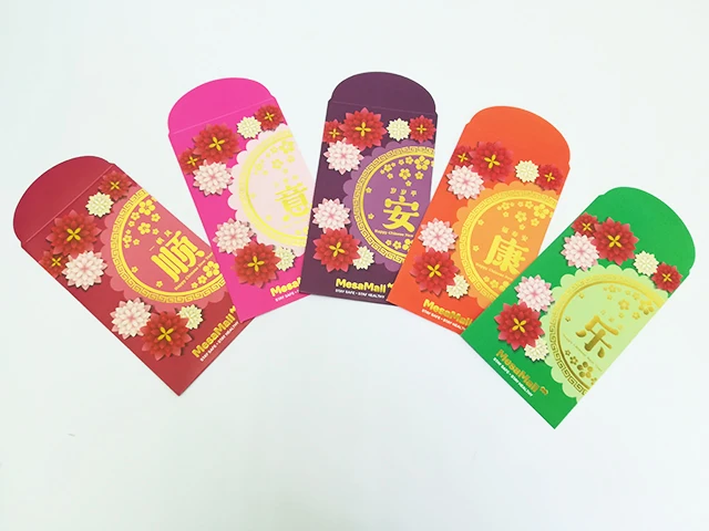 Customized Design Company Red Packet / Custom Printing Ang Pao for Chinese New Year or Any Festivals