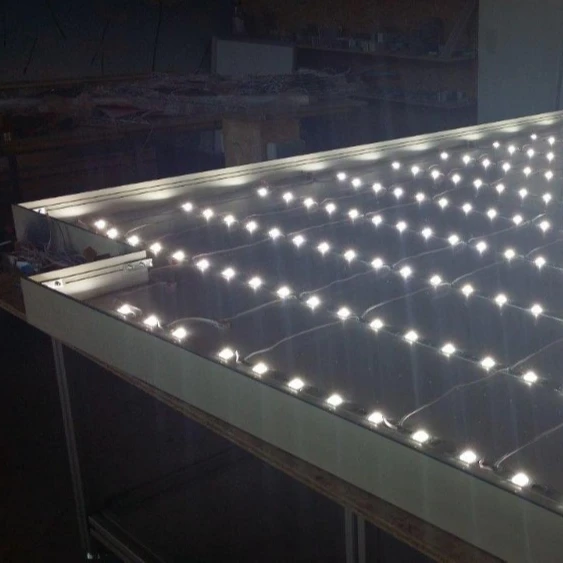 
LED Lattice Backlight Strips for Sign Box Lighting Whose Depth is 35mm~120mm 10 Year Warranty Powered by Nichia757 SMD LED CE 