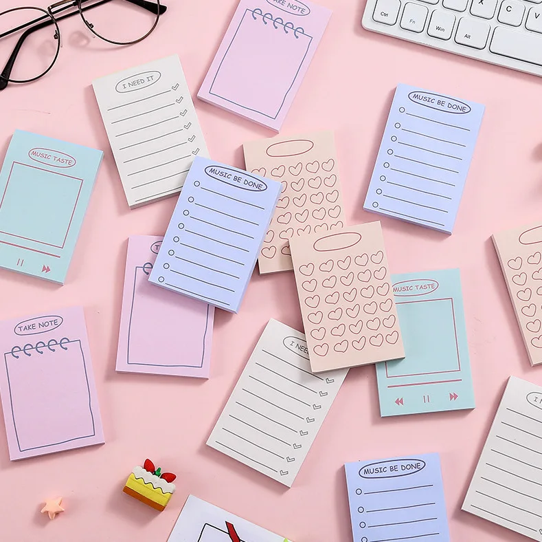 original sticky notes NP-000112 ins style small fresh and cute student Memo pad, creative n-time stickers, note paper,