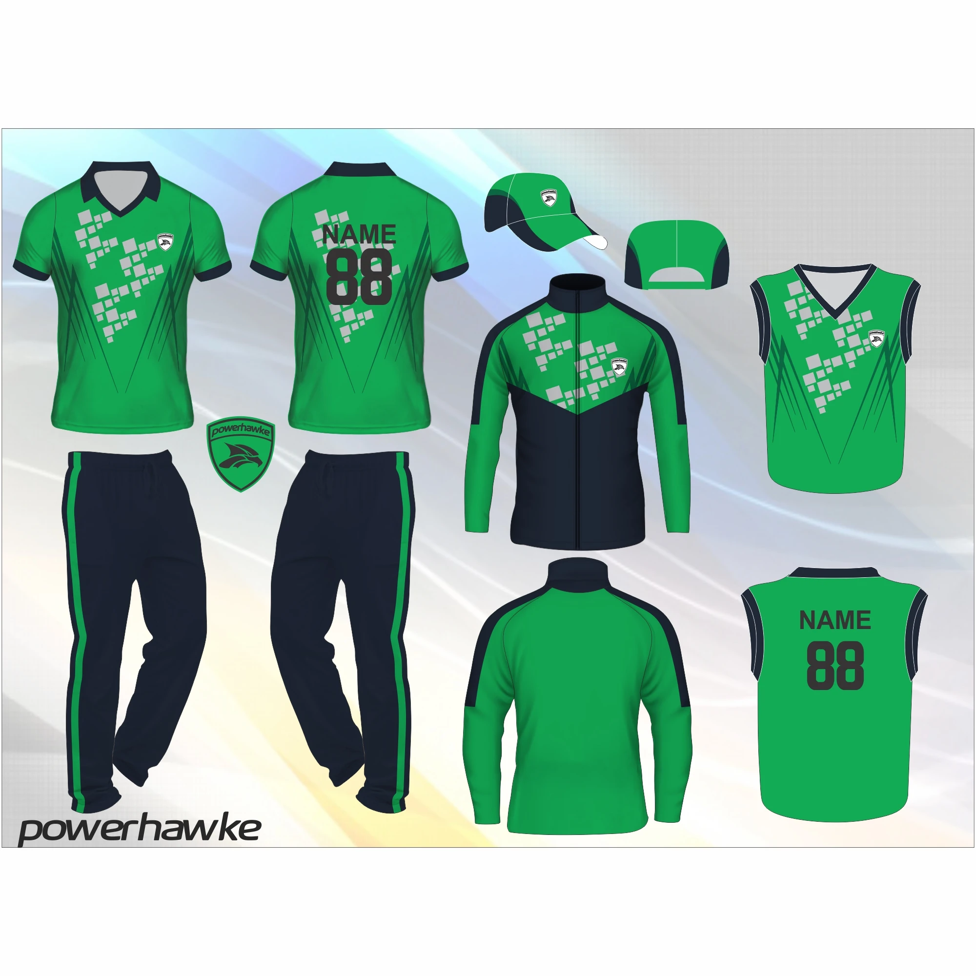 Custom sports t shirt designs cricket jersey uniform