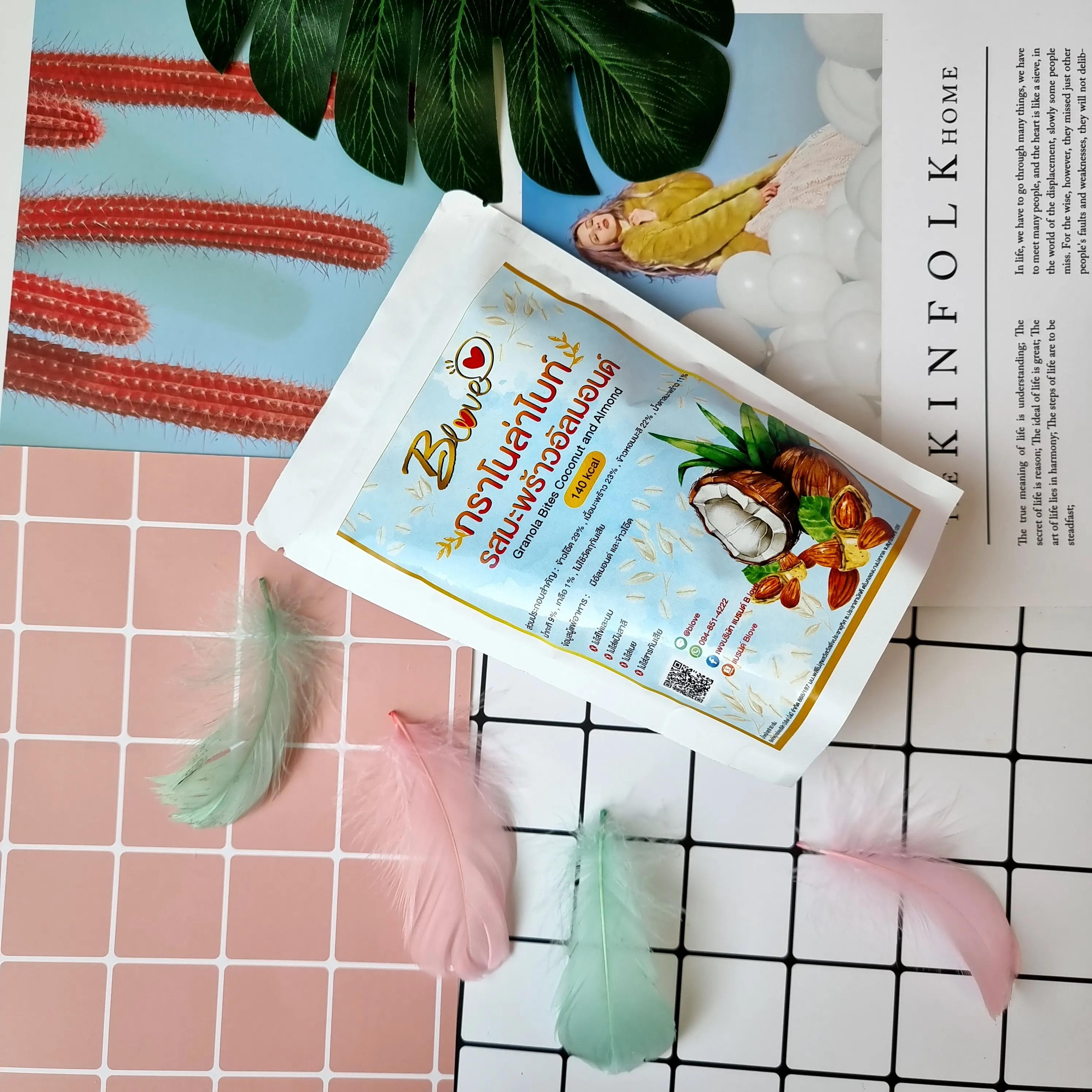 Premium Grade Granola Bites Coconut and Almond From Thailand