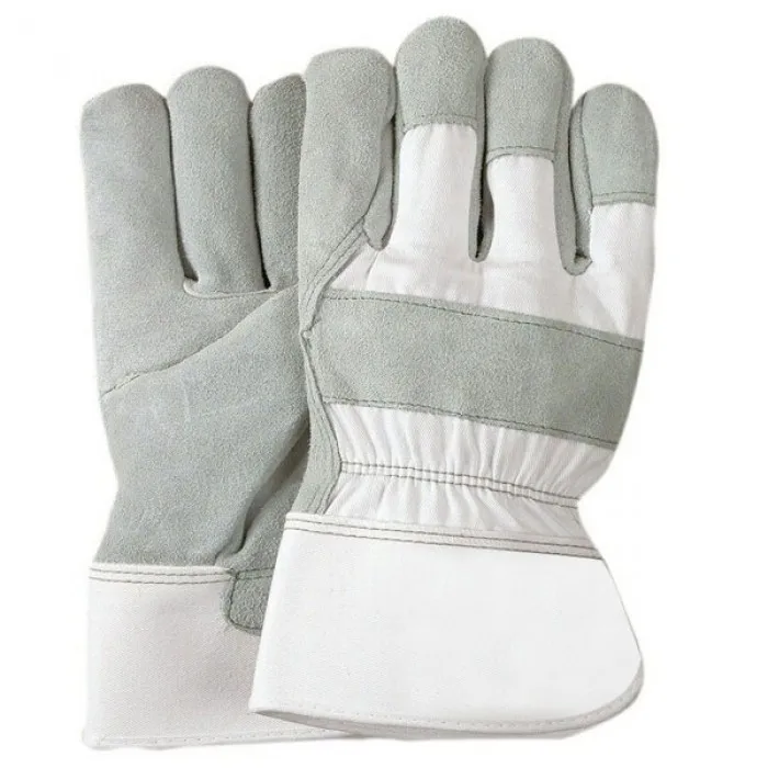 Best Quality Manufacturer Cowhide Working Mittens Hands Protective Industrial Leather Gloves from Pakistan