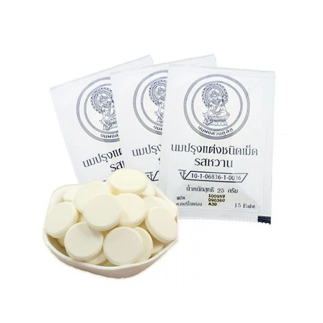 Best Selling Milk Tablet Sweet Flavor Thai Royal Project King Factory Brand Premium Quality from Thailand for Export