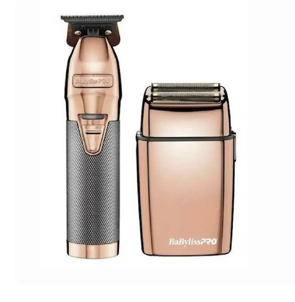  Подлинная бритва BaByliss Pro RoseGold FX Combo Outliner + Двойная