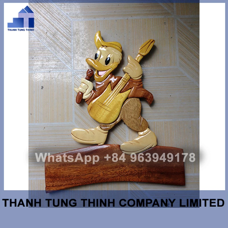  Handicraft Art - Intarsia Patterns Wooden Plaque Wholesale WhatsApp +84