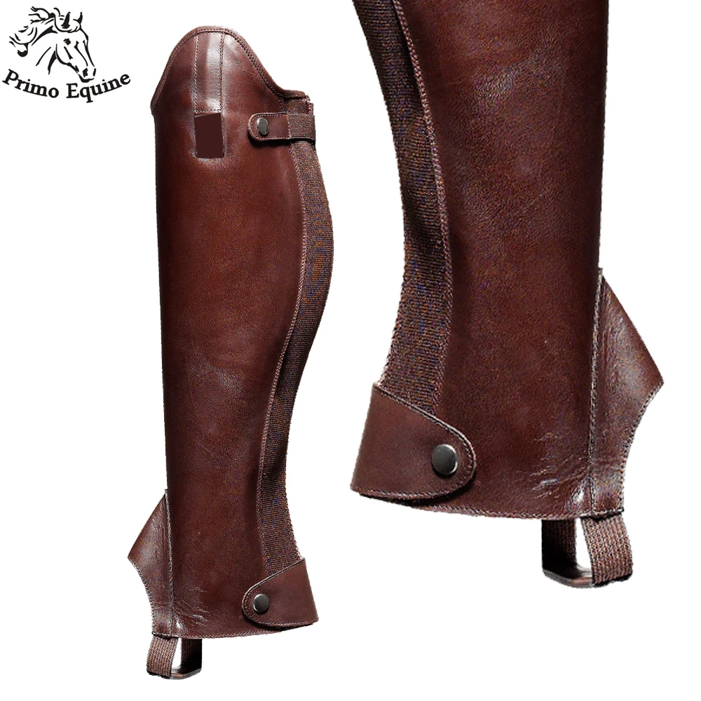 High Quality Washable leather Horse Riding Half Chaps For Universal Custom Design Half Chaps