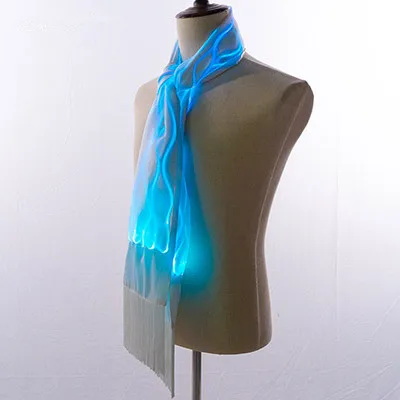 Luminous colorful bright transformable unisex scarf for music festival bar party