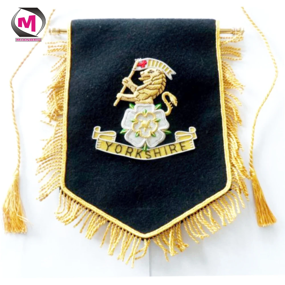 musical parade banner, band pipe banner, hand embroidered pipe band banner