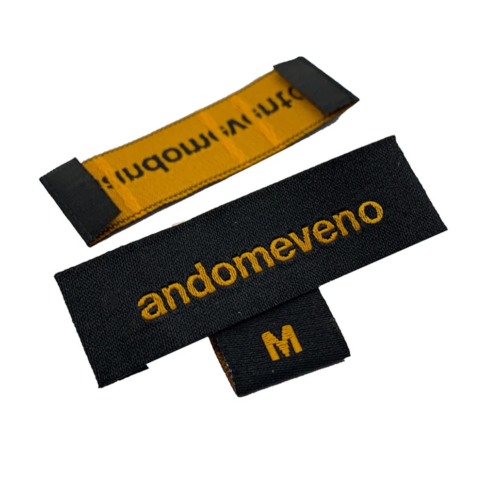 Factory fashion woven label tag garment care label printed