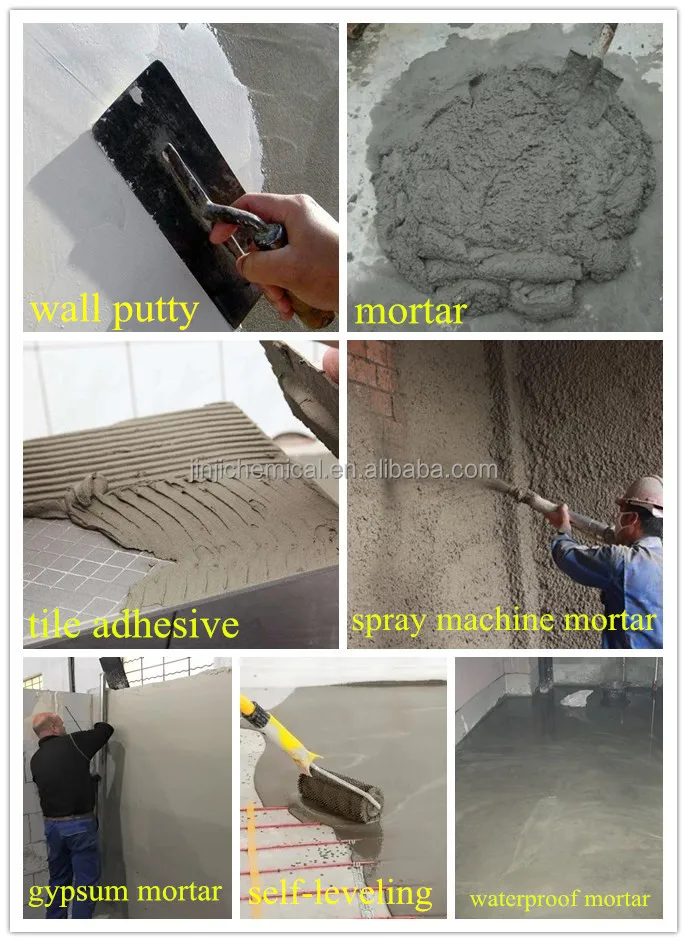 Chinese factory supplier of Rheology modifiers greatly improve function of dry premix mortar with small dossage HPMC & RDP
