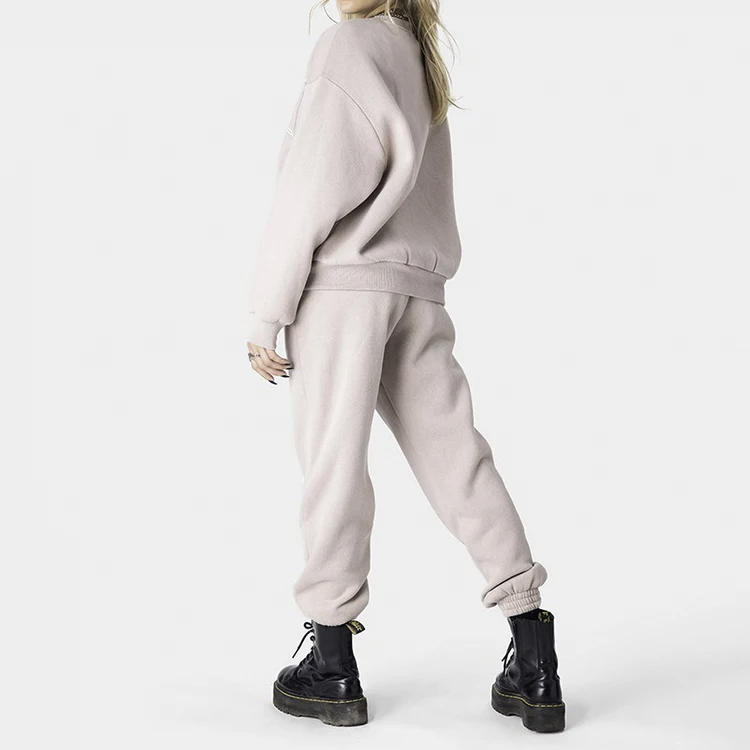 Custom Couples Sweatshirt Cotton Sweatshirt And Pants College Oversized Crewneck Design Unisex Halloween Sweatshirt Sets