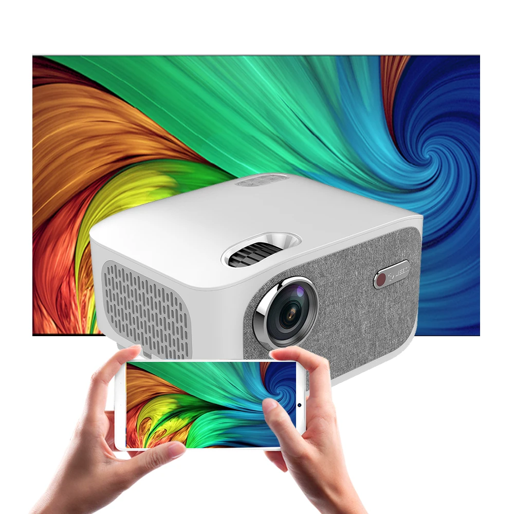 
VEEMI T01 Wifi Phone Mirroring Projector Full HD 1080p Home Theater LED LCD Beamer 4K Movie Support 