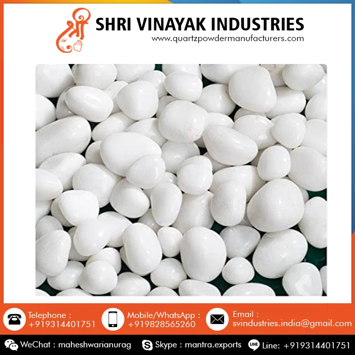 Natural White Pebble Stone at Wholesale Price