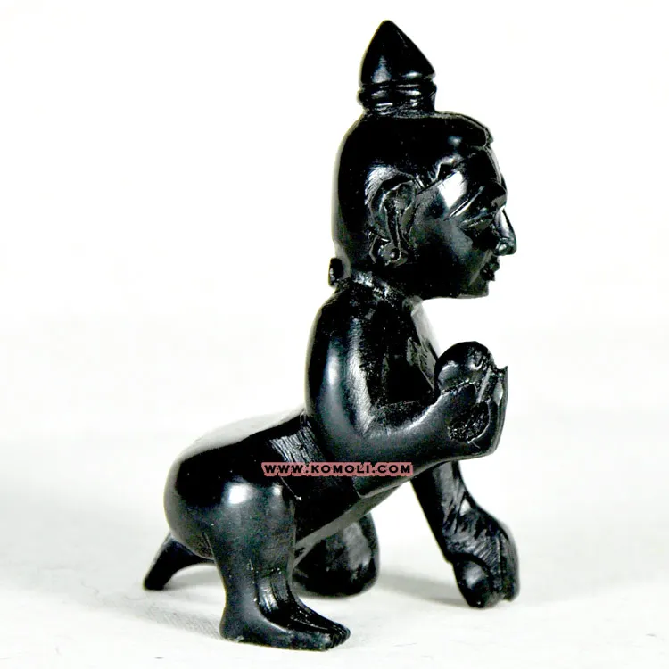  Handmade Baby white marble stone bal Krishna laddu gopal