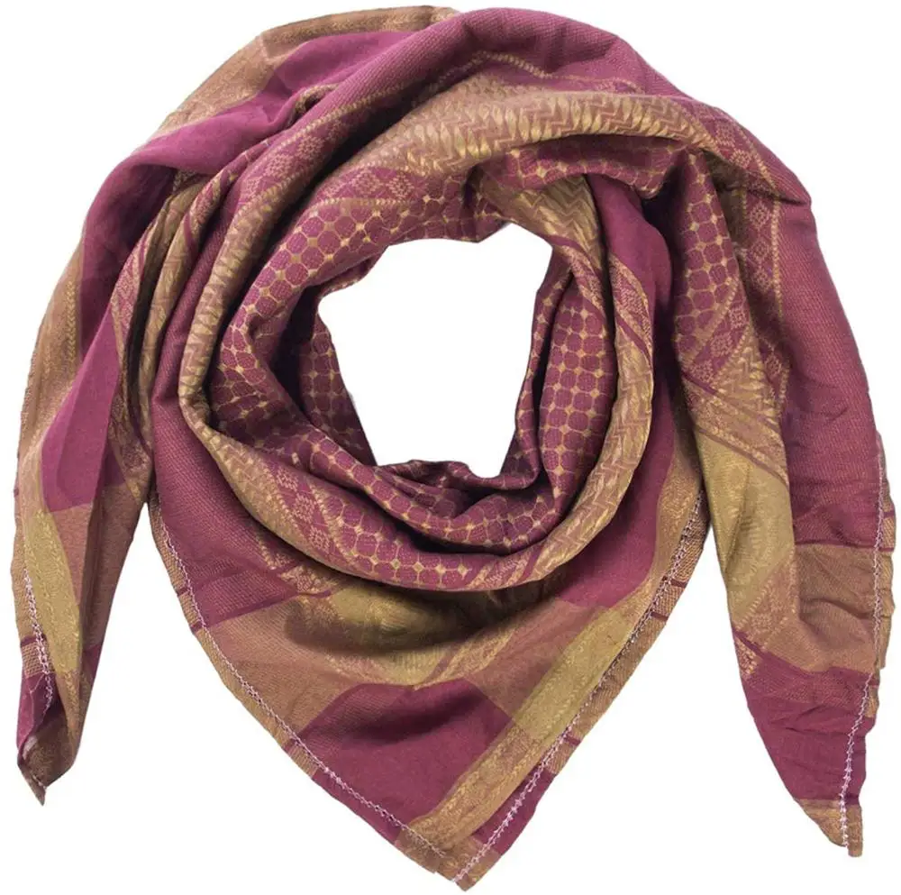 
2021 New Style 100% Cotton Military Shemagh Arab Thickened Scarf Wrap for Men 