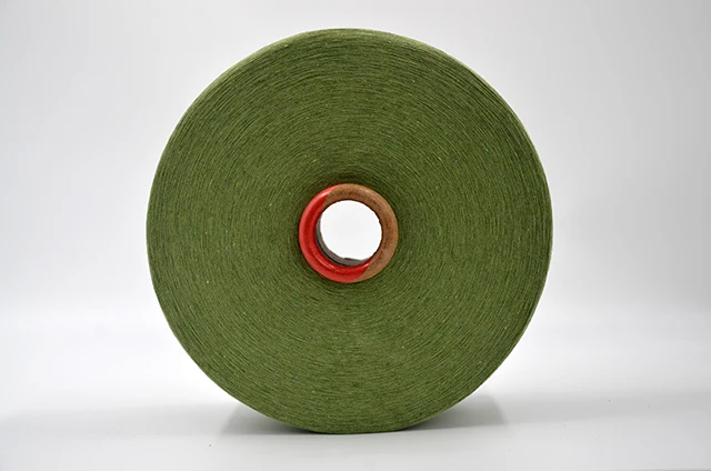 Wholesale GRS Certification Dyed Blended Cotton Polyester Yarn for Sock Knitting Denim Weaving From Vietnam