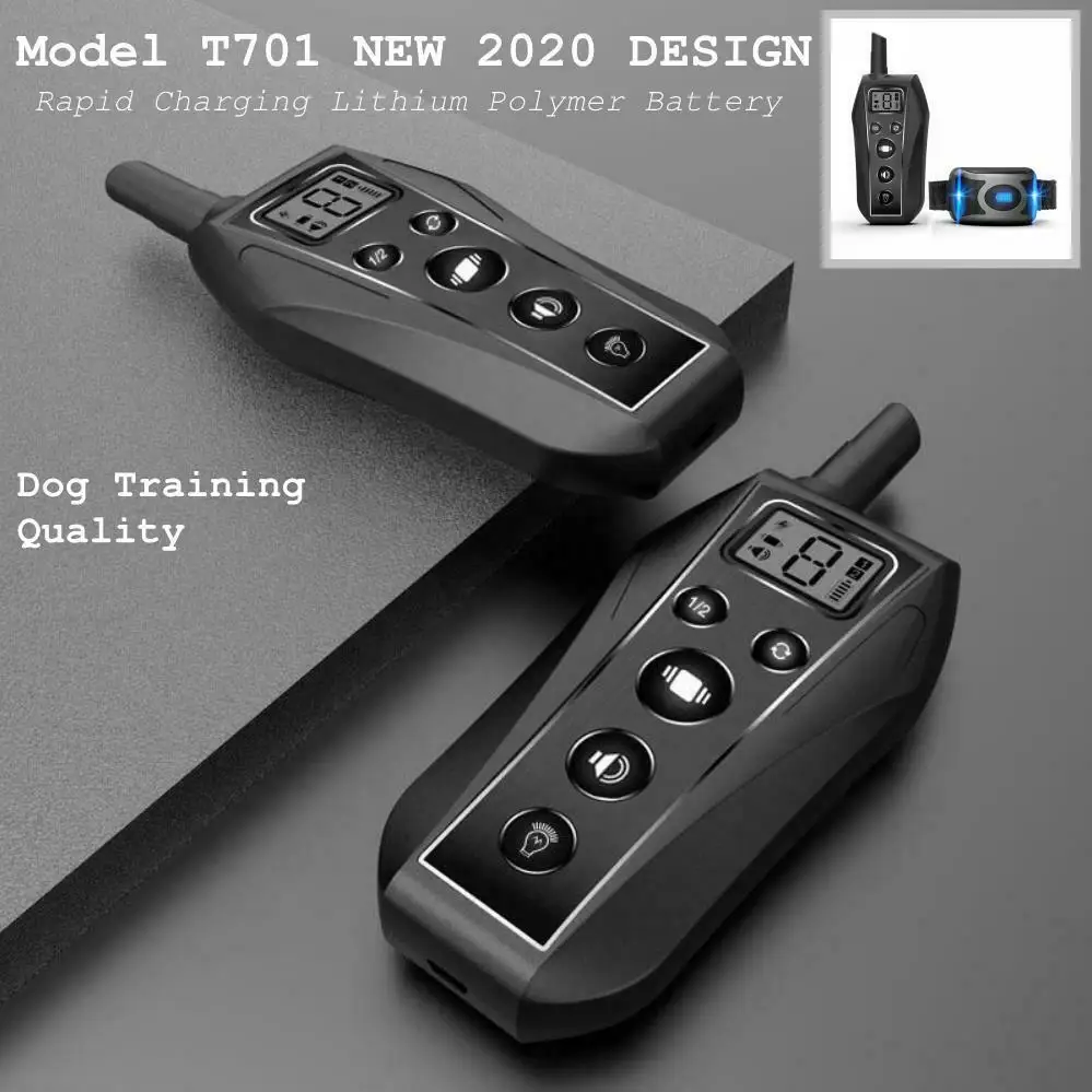 
T701 Remote Dog Training Obedience E-Collars - NON SHOCK Collar For 1 Dog 