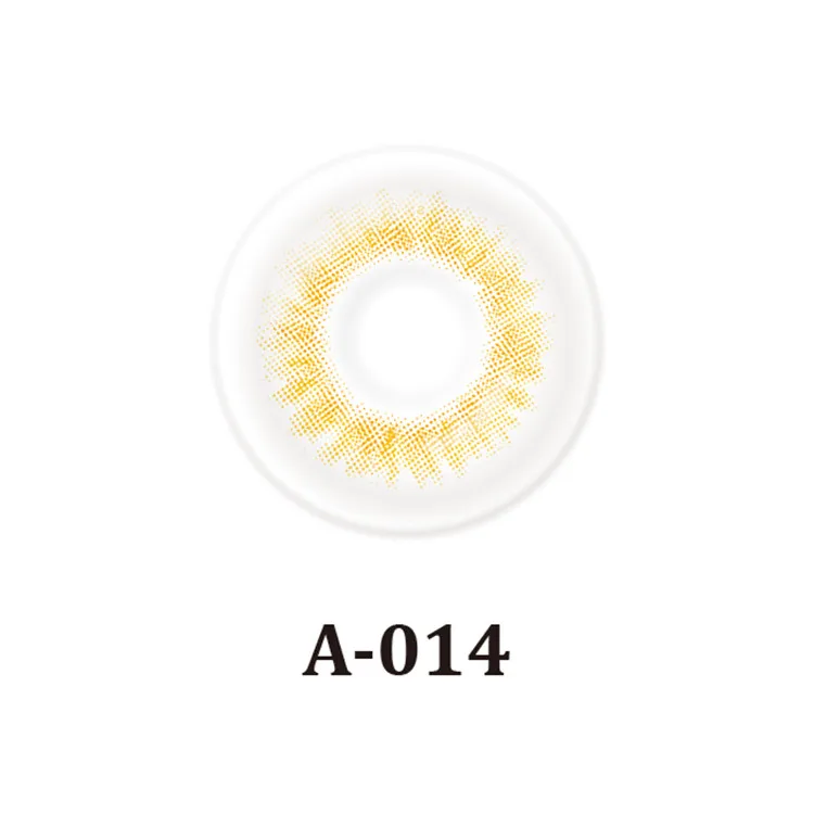 14.0mm yellow color contact lenses | 2Tone | colored lens | High quality | cheap | yearly circle | prescription | recommend