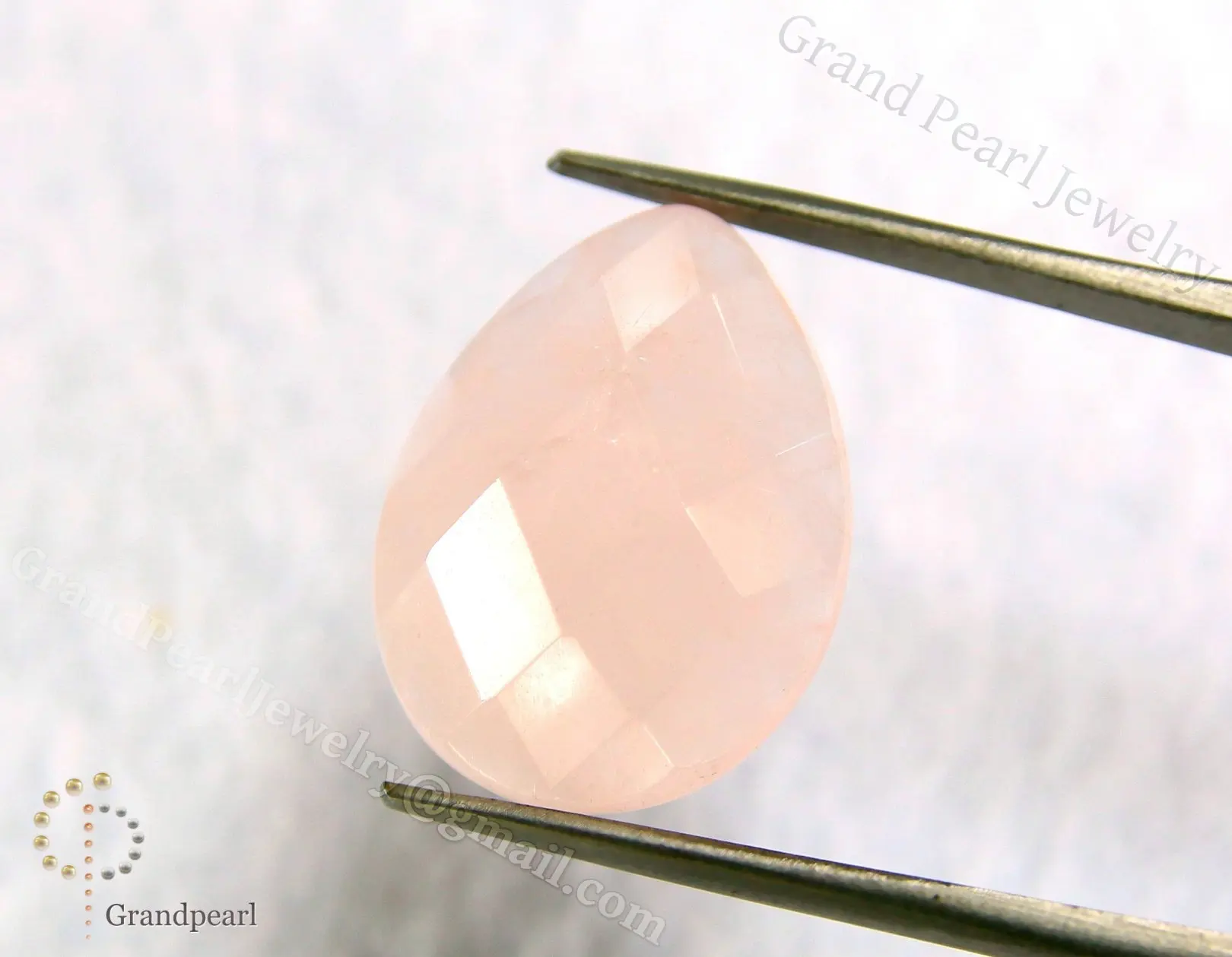 
Rose Quartz_15x20mm Oval - Faceted Gemstone Cabochon 