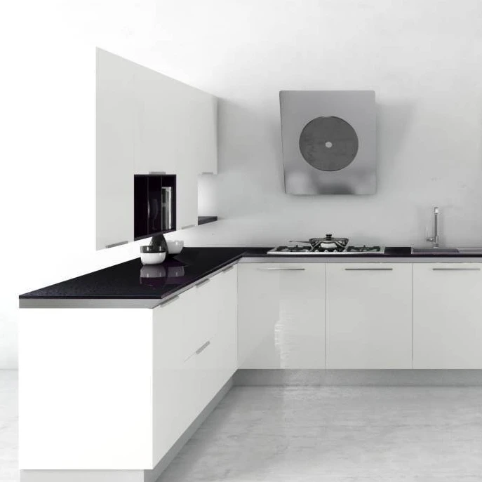 Black quartz / sintered stone for countertop  or kitchen benchtop