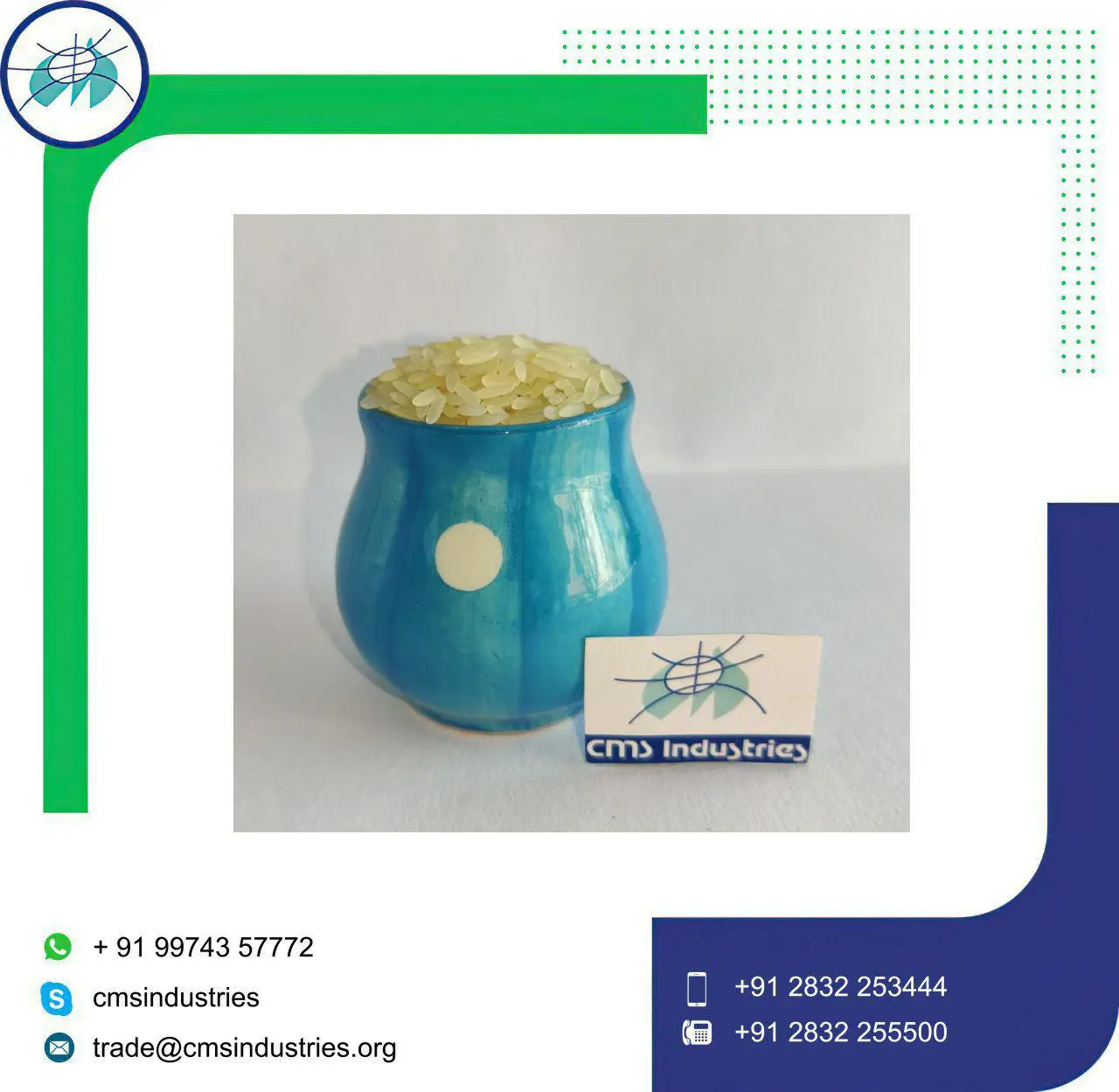 Очищенный ИК 64 пароваренный рис (сломанный 5%)