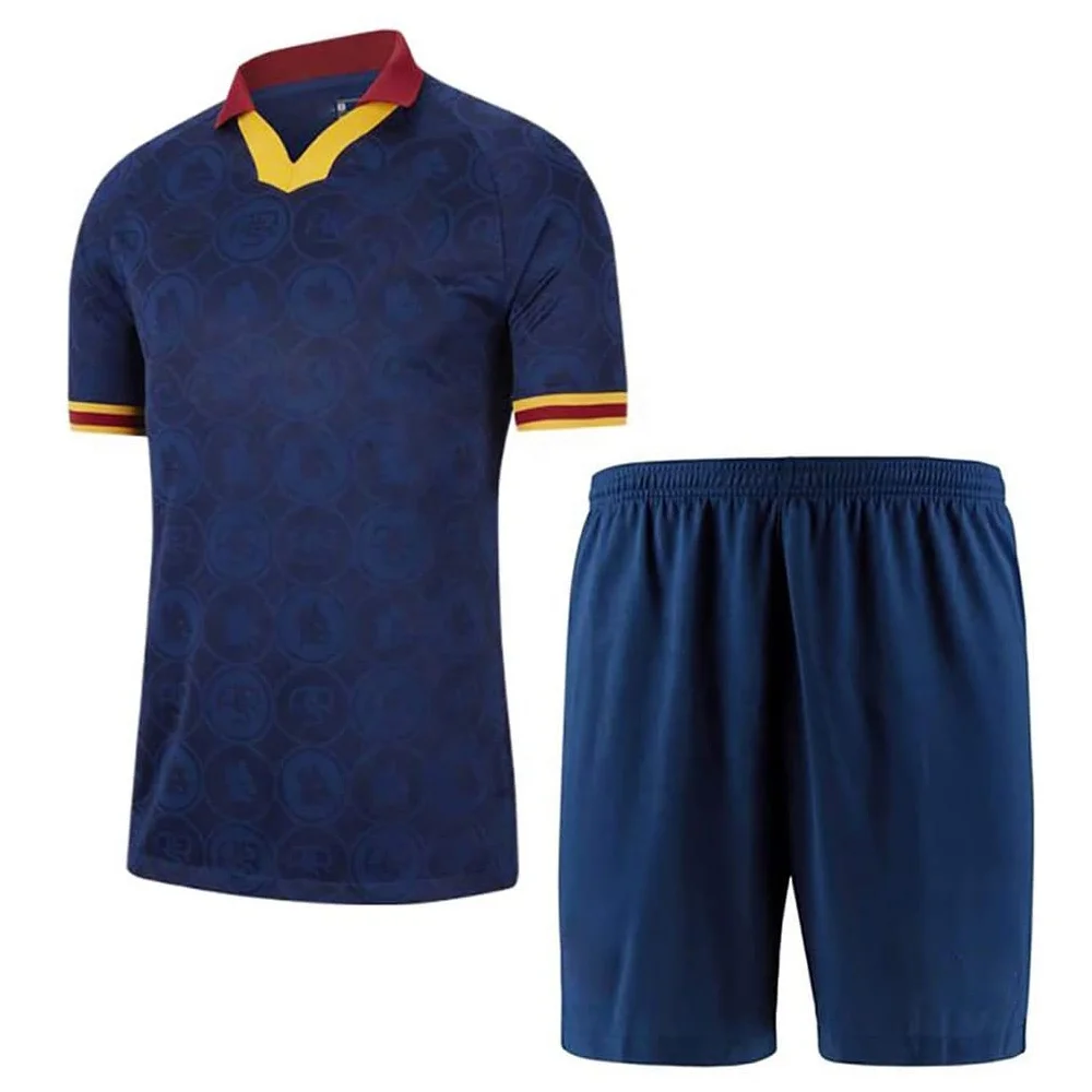 Customized Kids Boys Basketball Football Jersey Uniform 2 Piece Tracksuit Sublimation Quick Dry T-Shirts