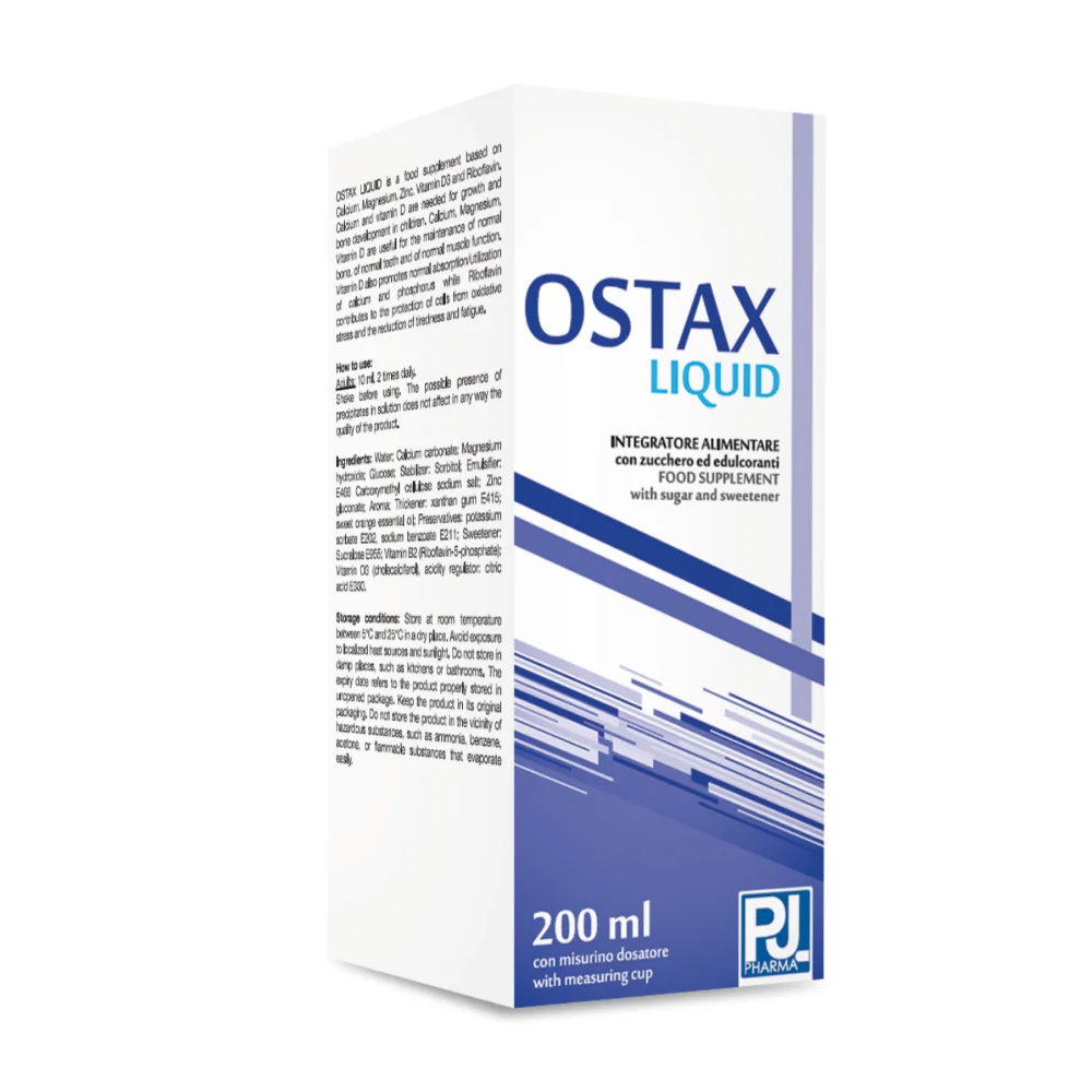 gruppo farmaimpresa (pjpharma) hot selling HIGH QUALITY ITALIAN HEALTH care supplies WITH CALCIUM FOR BONES GROWTH OSTAX