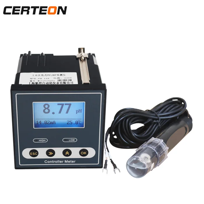 24V 4-20mA RS485 Waste Water Quality tds meter probe tester orp controller monitor ph sensor for water spa treatment PPS shell