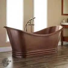 Классическая белая и латунная Ванна домашний декор отделочный ванна для отеля виллы ванной