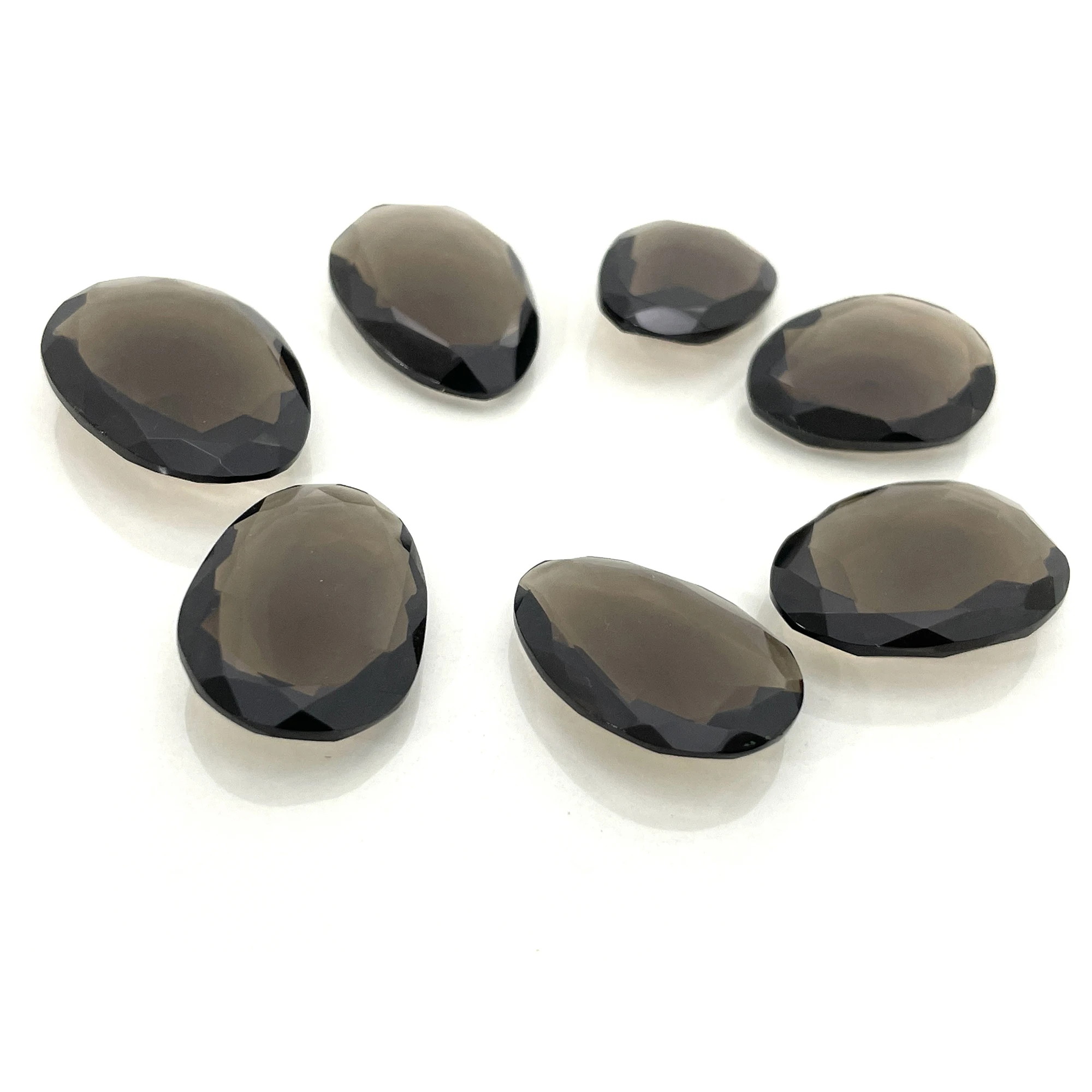 
Smoky Topaz Rose Cut Gem Stone Loose Gemstone 