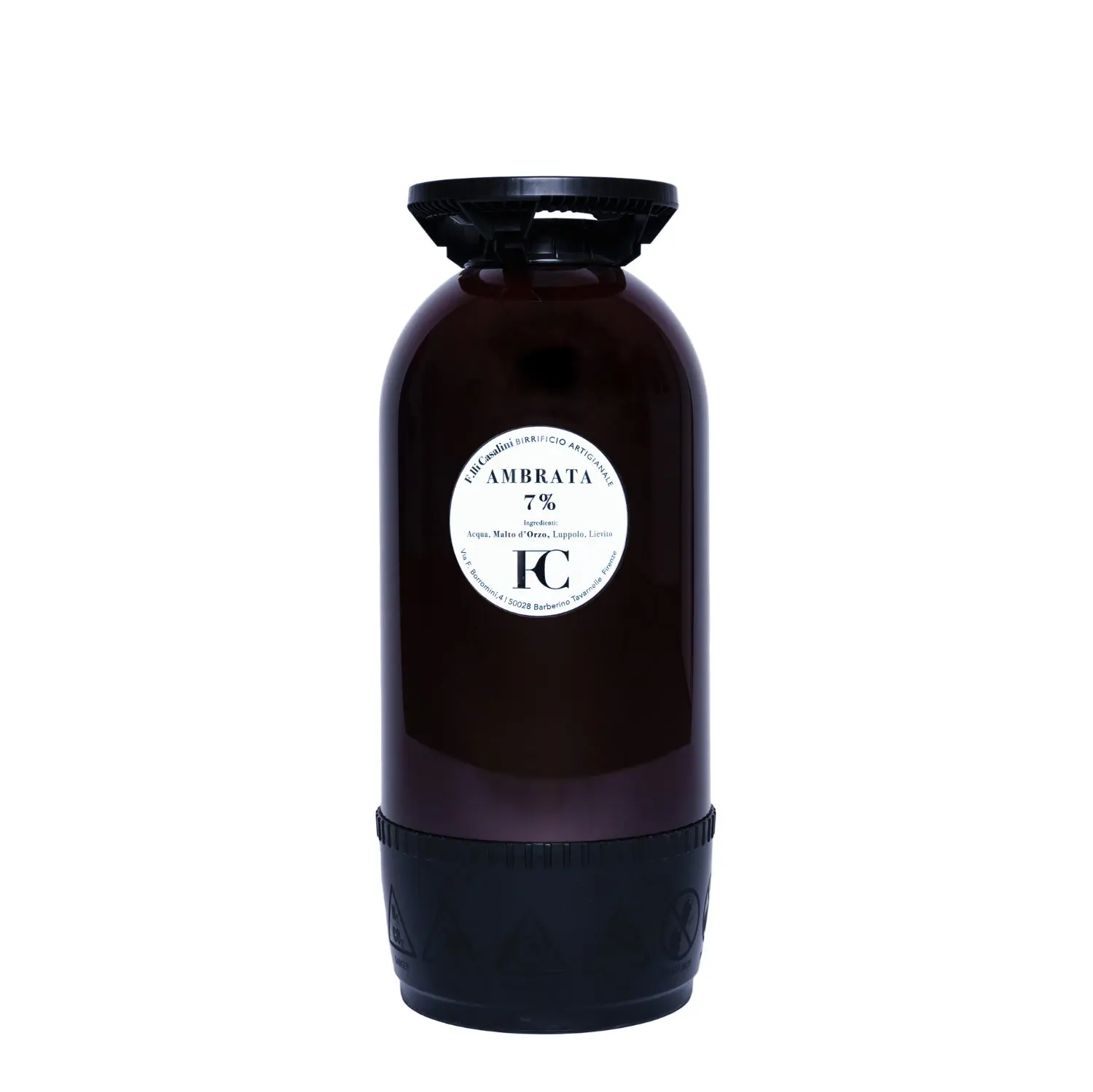 High Quality Craft Beer Keg 24 LT - Casalini Brewery Amber Beer Balance of Caramel Malt Sweetness - Draft Beer