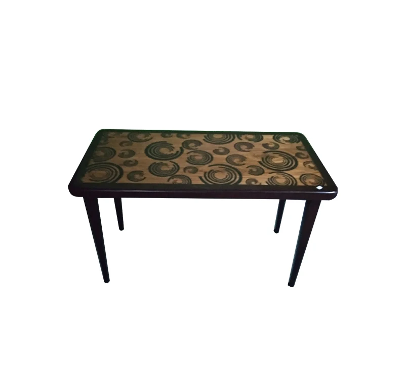 
New Product Coffe Table Made of Teak Wood Living Room Furniture Coffee Table Glass Table Top Wooden Industrial Antique 