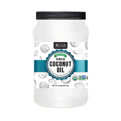 
Organic Virgin Coconut Oil for Cooking Olivia America USDA Approved Case of 12 units 30oz 