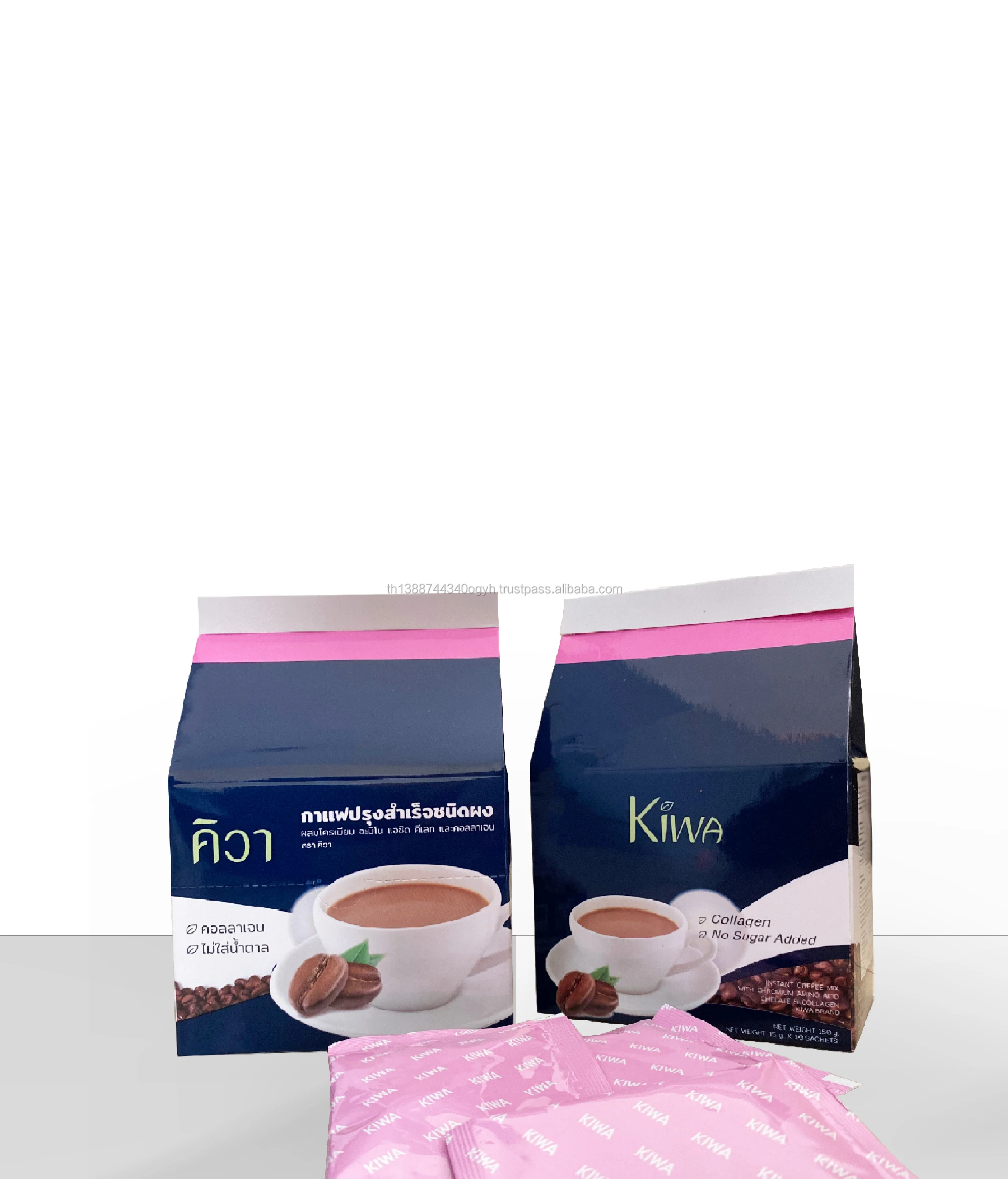 
Instant Coffee Mix with Chromium Amino Acid Chelate & Collage powdered KIWA brand with delicious Light sweet taste 