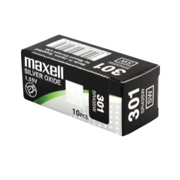 301 SR43SW maxell монетная батарея