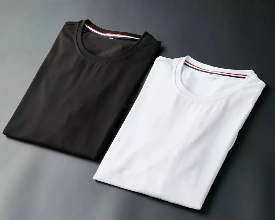 Long Sleeve T-Shirt Cotton Black Stripped T-Shirt