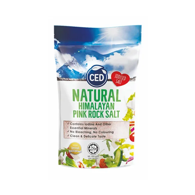CED Natural Refined Himalayan Pink Rock Salt 500G In Refill Pouch Clean and Delicate Taste Healthier Choice Bulk Sale