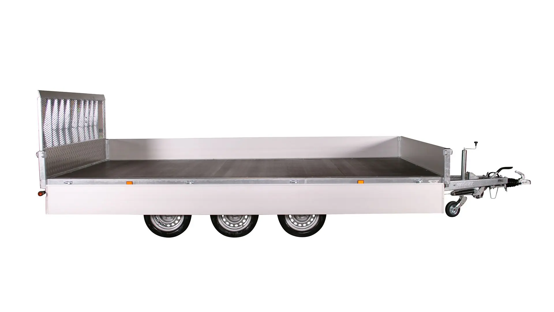 Double  Axle Car Trailer with Adjustable Loading Ramp and Electric Brake Car Trailer Flatbed Trailer carrier