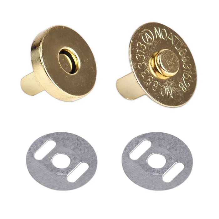Bag Accessories Brass Hidden Strong Magnetic Buttons Clothing Buttons Snap