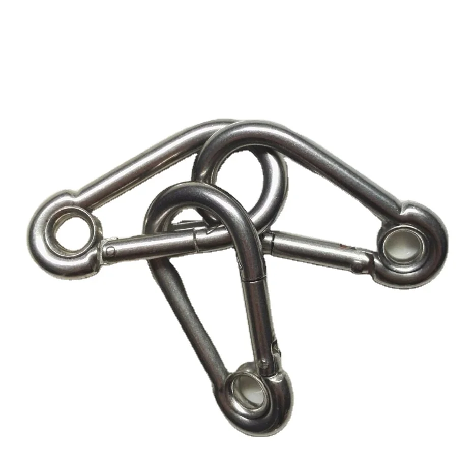 Stainless Carabiner Dog Snap Hook with Eyelet