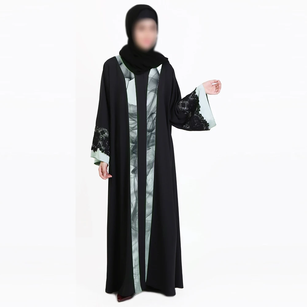 Custom Wholesale Black Maxi Kaftan For Ladies Spring Prayer 2022 Islamic Womens Clothing Manufacturer