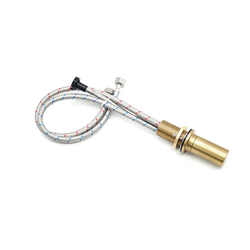 Brushed Gold Kitchen Faucet Pull Out Kitchen Sink Water Tap Single Handle Mixer Tap 360 Rotation Kitchen Shower Faucet