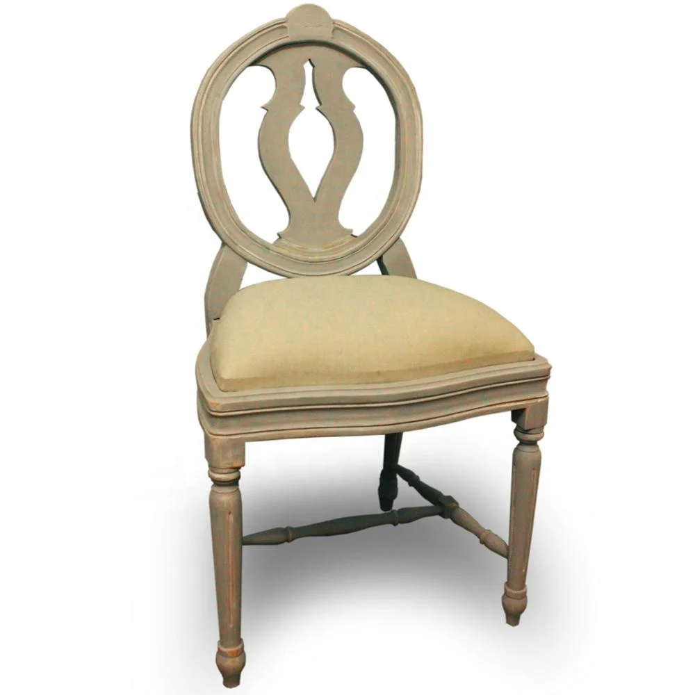 Antique Gustavian Style Mahogany Dining Chair White Painted Solid Wood