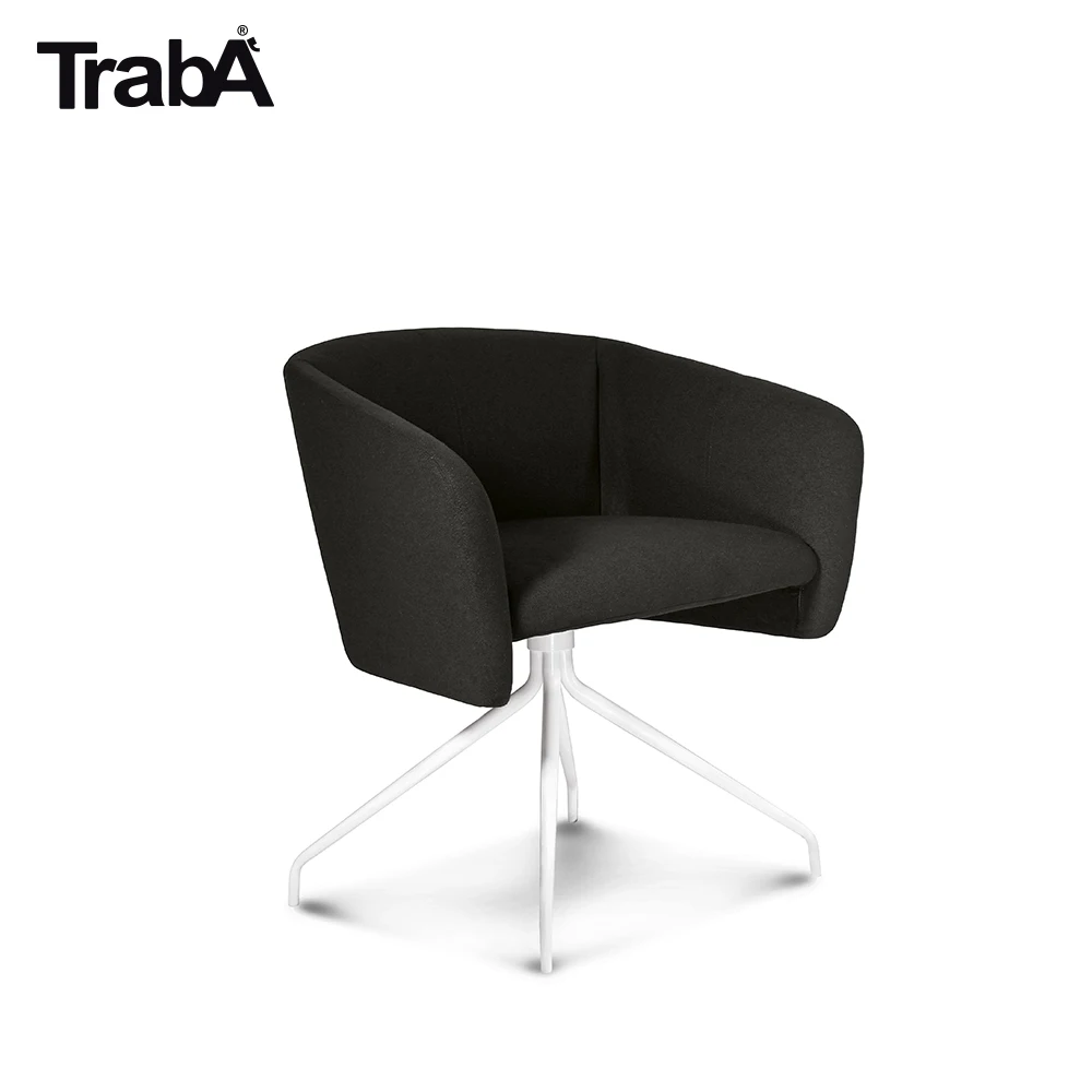 High Quality Office Armchair swivel metal frame fabric eco leather