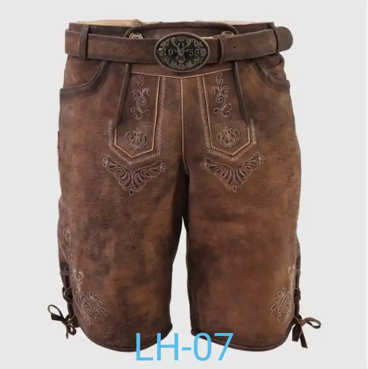 Высококачественная натуральная кожа оптовая продажа Kurze Lederhose для мужчин