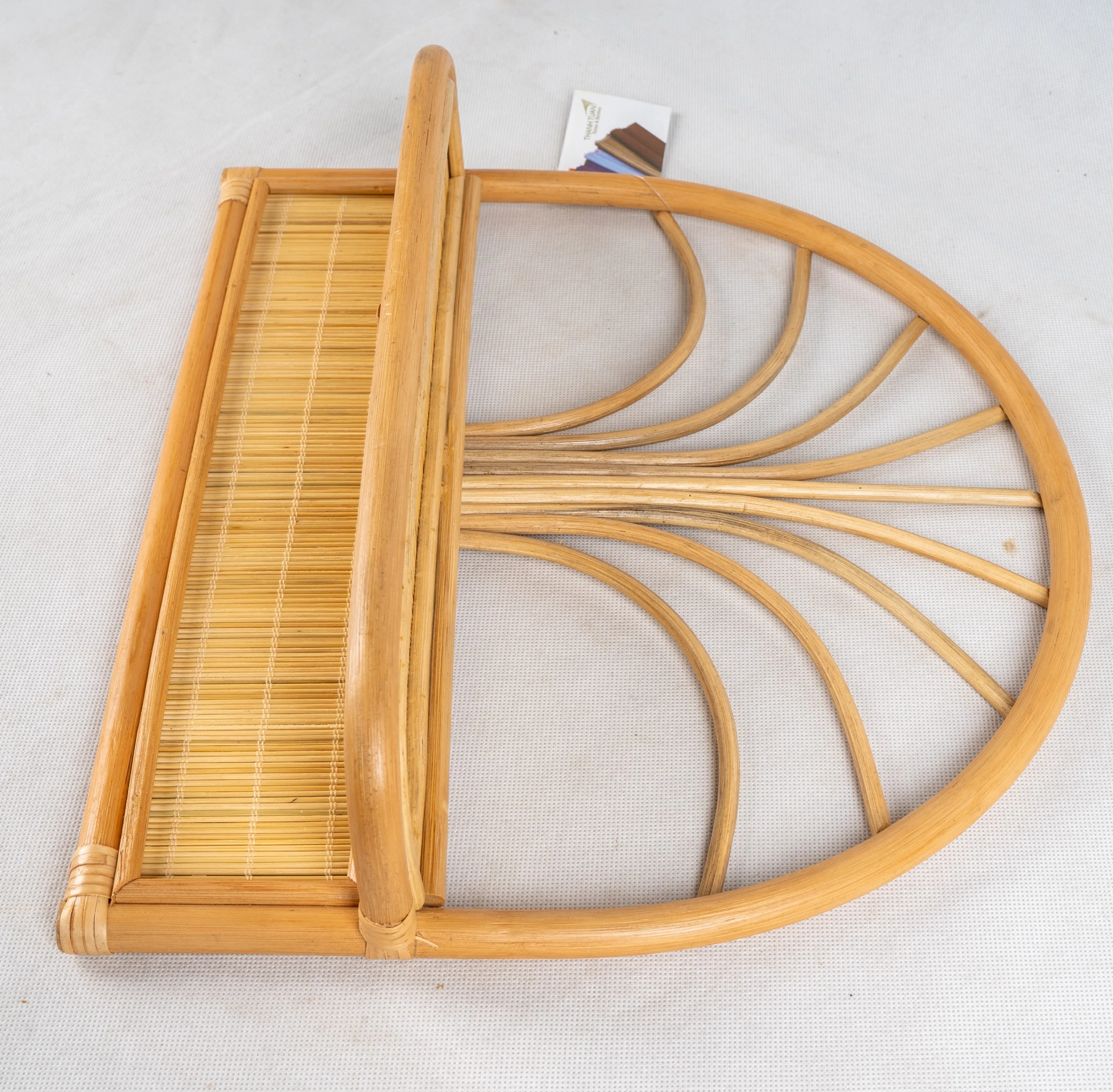 Rattan wall hanging storage shelf for home decoration Rattan Wall Shelf