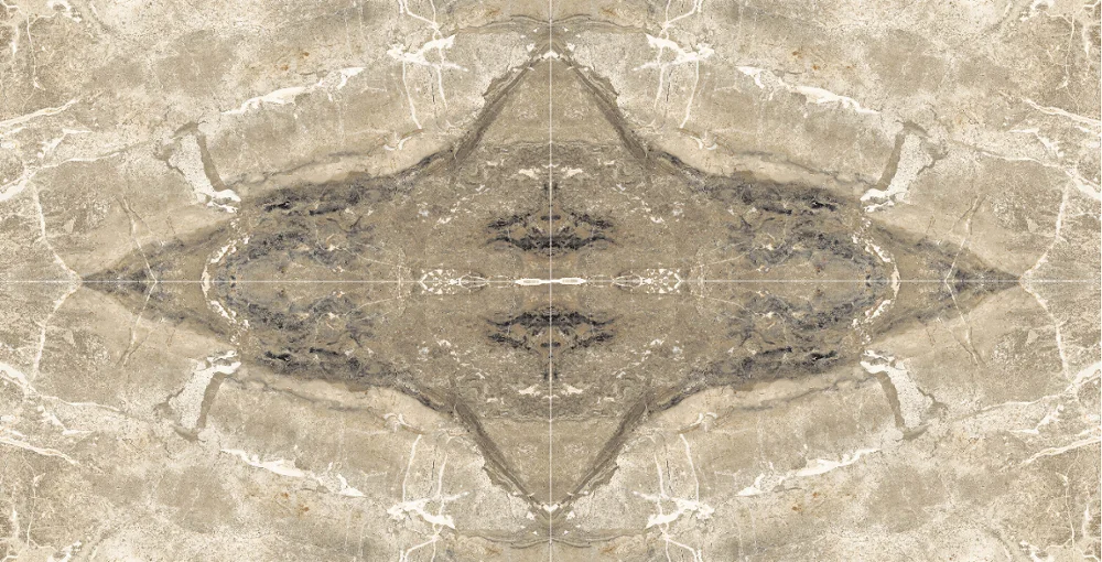 Book Matched mockup white color floor wall cladding bookmatch Glazed Porcelain Tile 60x120cm 60*120 open book ceramic tiles