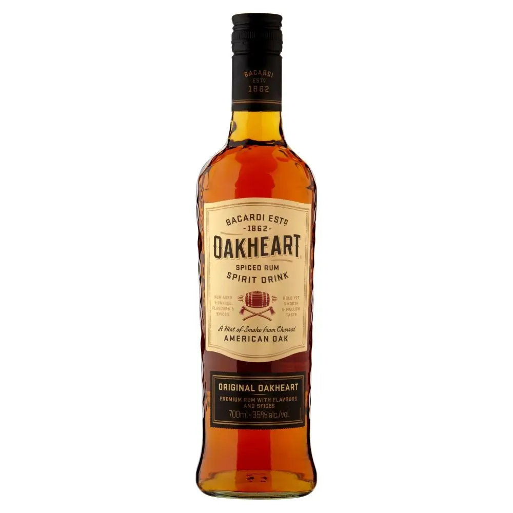 
 Ron Bacardi Oakheart -spiced 0,70 Litros 35% (R) 0.70 L.  