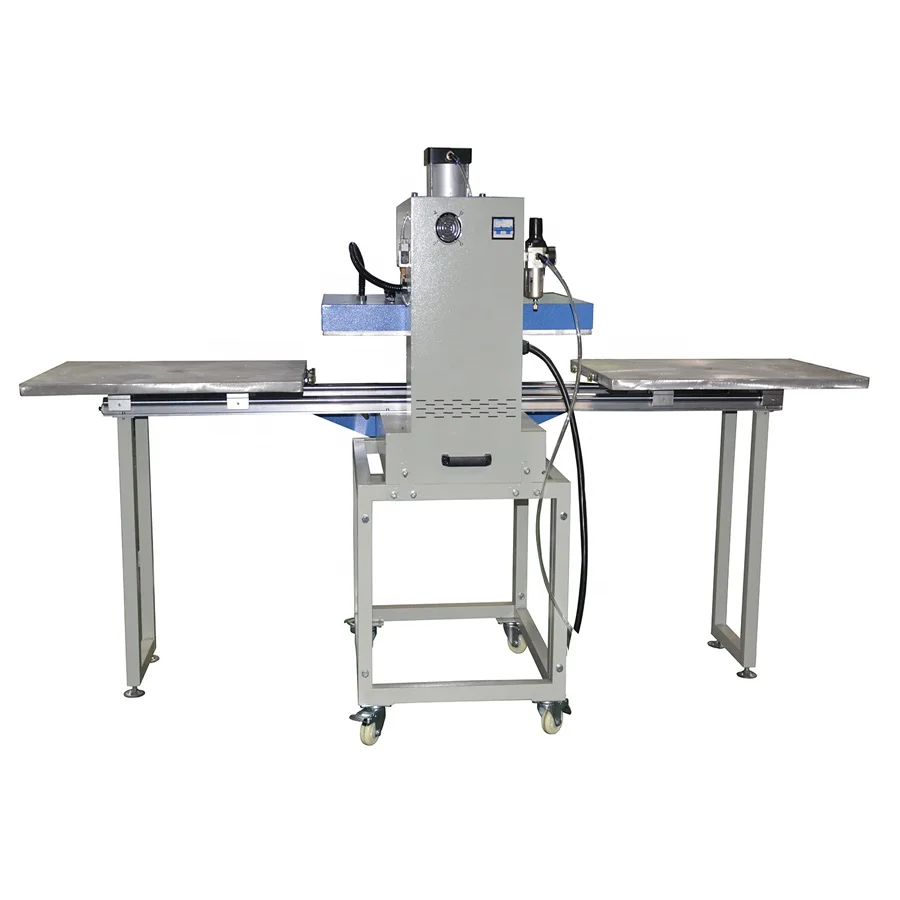 Semi-Automatic Hoodies cut sheet dye sublimation soft knitted cloth pneumatic theremol slide down table heat press machine