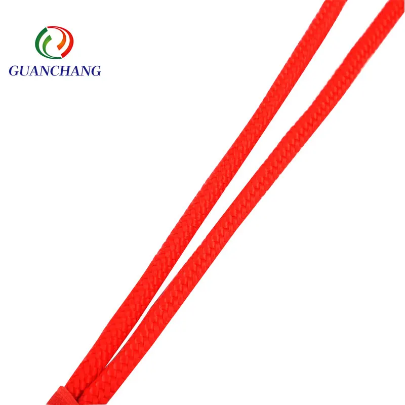 New Style Tubular Braid Nylon Neck Lanyard woven satin Neck Roundpolyester custom Id Holder Neck lanyards with logo